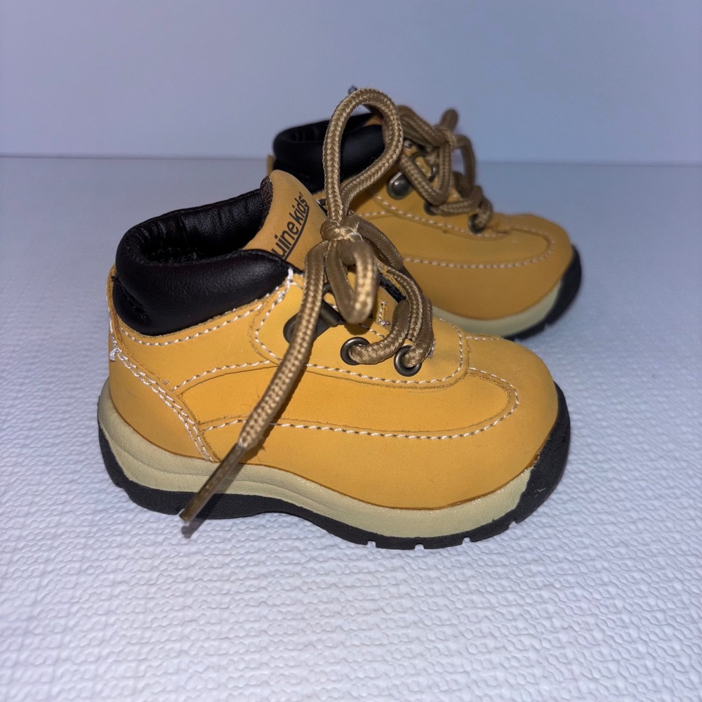 Genuine Kids From OshKosh Baby Toddler Ankle Boots Shoes‎ Lace Up Brown